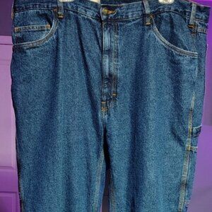 Berne Heritage Lined Dungaree Mens Relaxed Fit Straight Leg Carpenter Jean-42X32